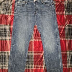 Express Selvedge Stretch Denim Men's Straight Jeans Regular Fit 5-Pocket 36x32